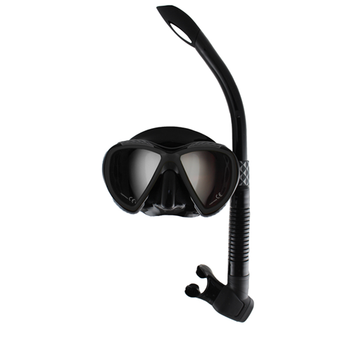Yongala Mask & Snorkel Set - Black / Black
